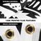 G128 Combo Pack: Flag Pole 6 FT Silver Tangle Free & Gadsden Black and White Flag 3x5ft 150D Printed Polyester